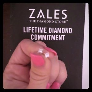 Real diamond stud earrings.